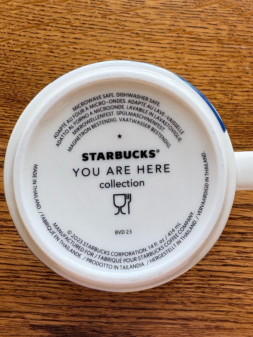 Starbucks You Are Here collection Scotland Ceramic Mug with Blue Interior- 2023 - Picture 7 of 10
